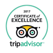 Tripadvisor's certificate of excelence for 2017